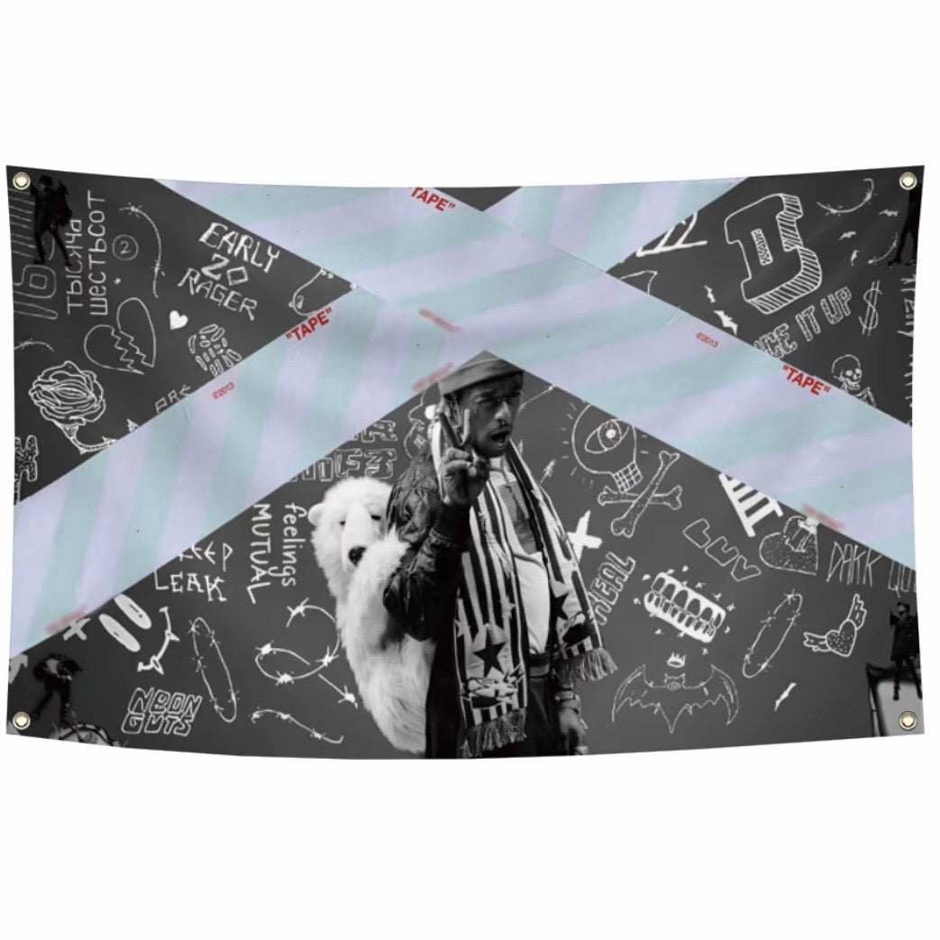 Luv Rage Rapper Tapestry 3x5 Ft Flag/Dector/Banner