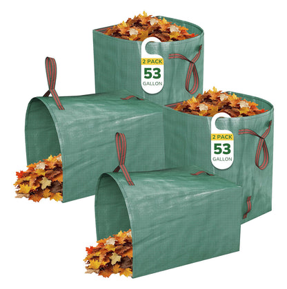 53 Gallon  Reusable Heavy Duty Garden Leaf Collection Bags