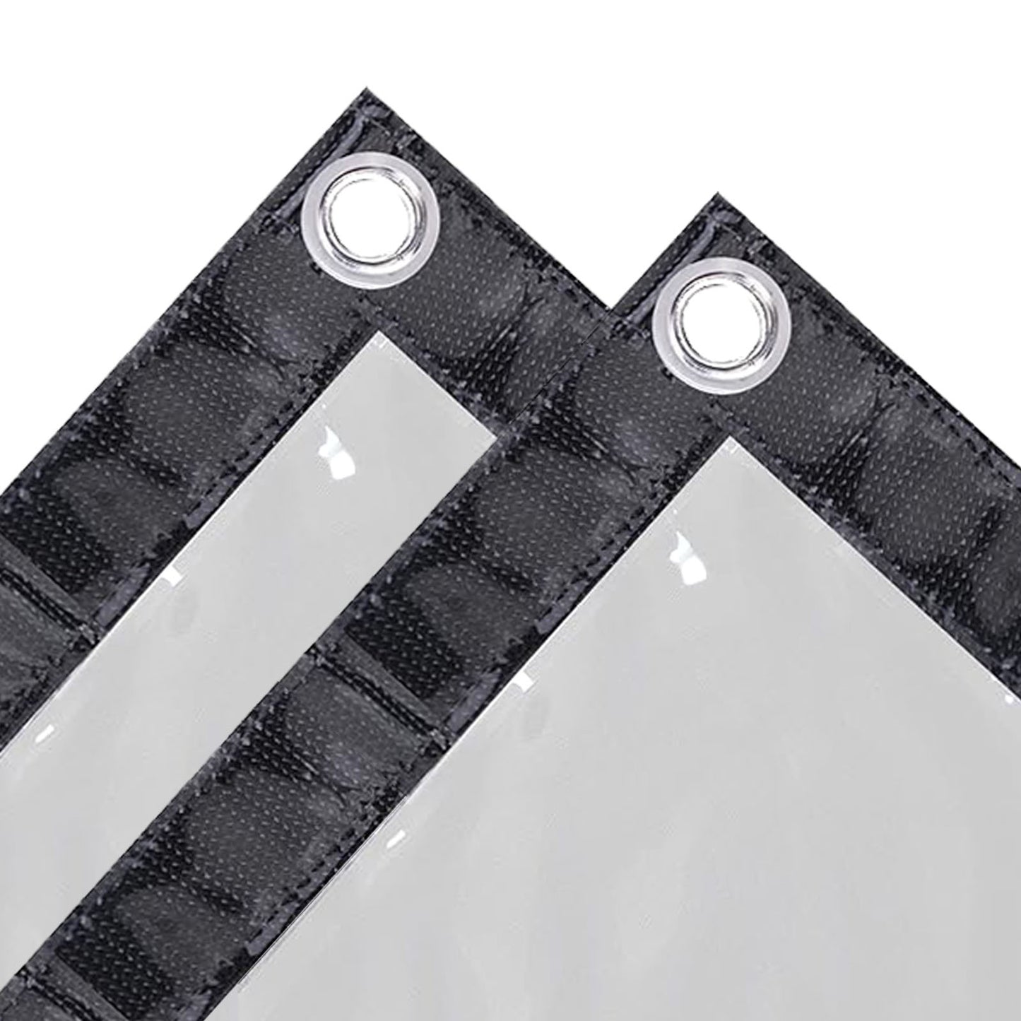 Black Edges 15 Mil 420g/m² Clear Tarps Heavy Duty Water Resistant