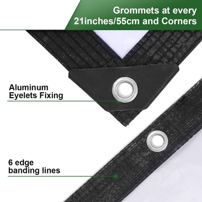 Clear PE Tarp 130g/m² Heavy Duty Waterproof