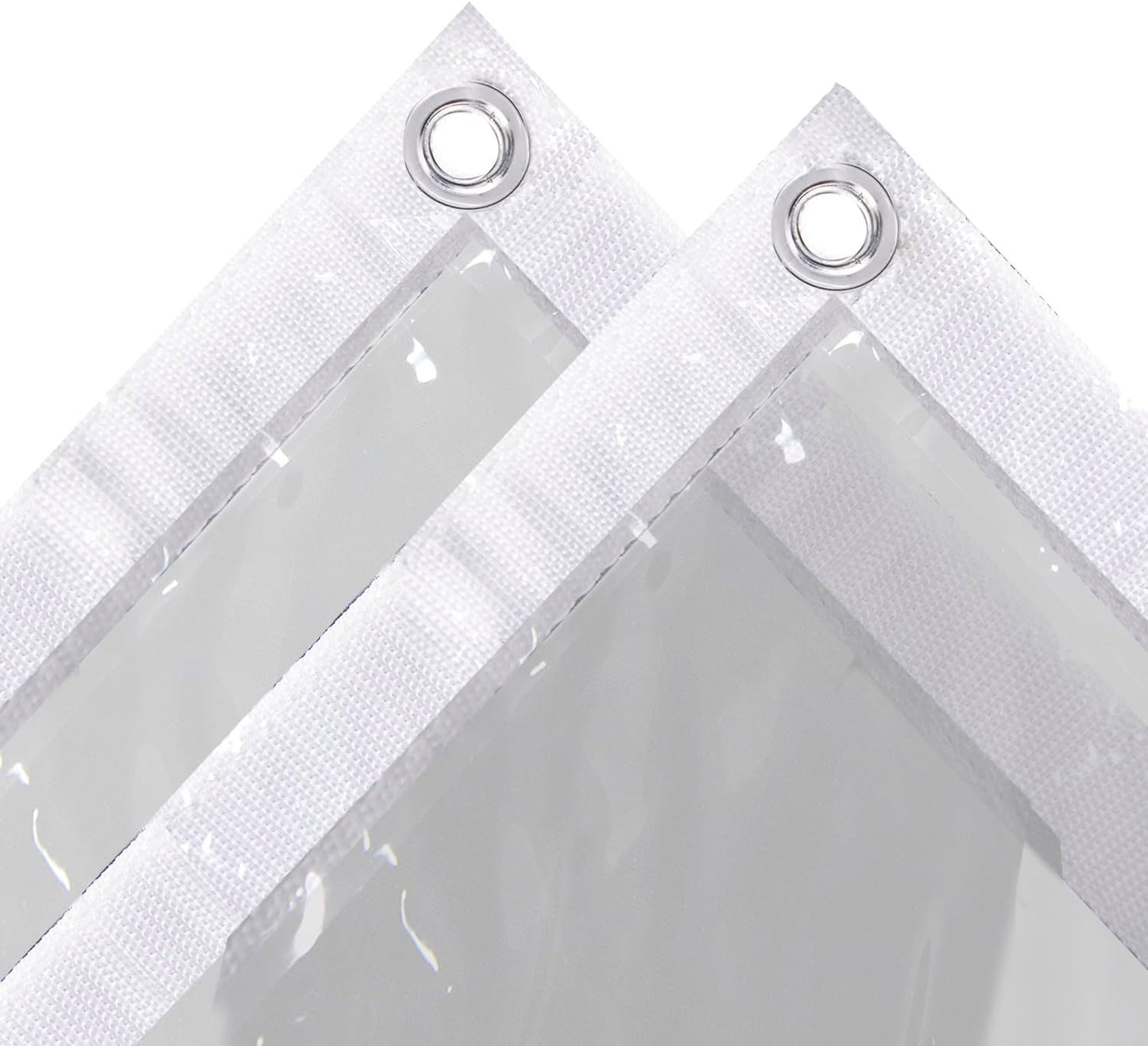 White Edges 15 Mil 420g/m² Clear Tarps Heavy Duty Water Resistant