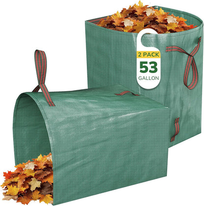 53 Gallon  Reusable Heavy Duty Garden Leaf Collection Bags