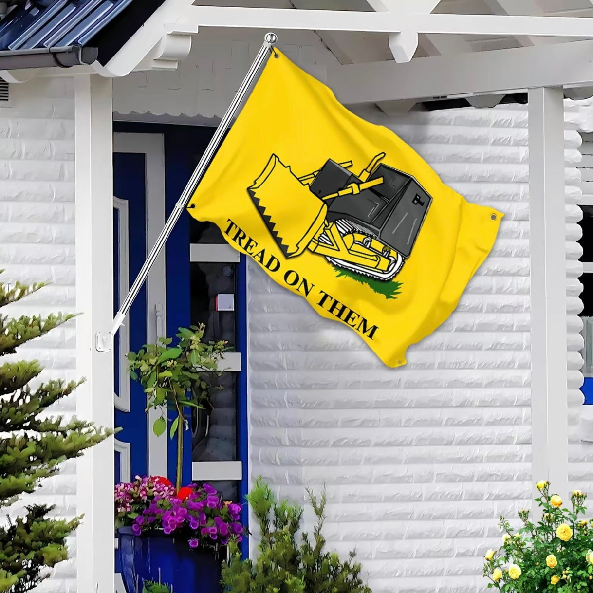 Tread On Them Killdozer Flag 3x5 Ft Flags