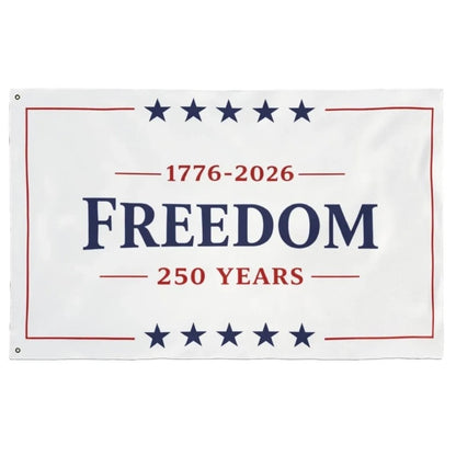 Freedom 250 Years 1776-2026 Patriotic USA Anniversary 3x5 Ft Flag/Dector/Banne
